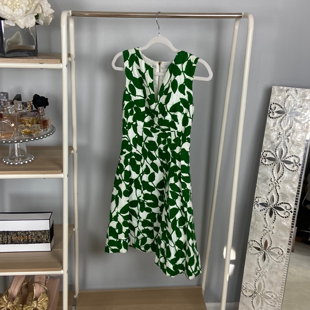 Kate Spade Cotton Leaf Print Dress